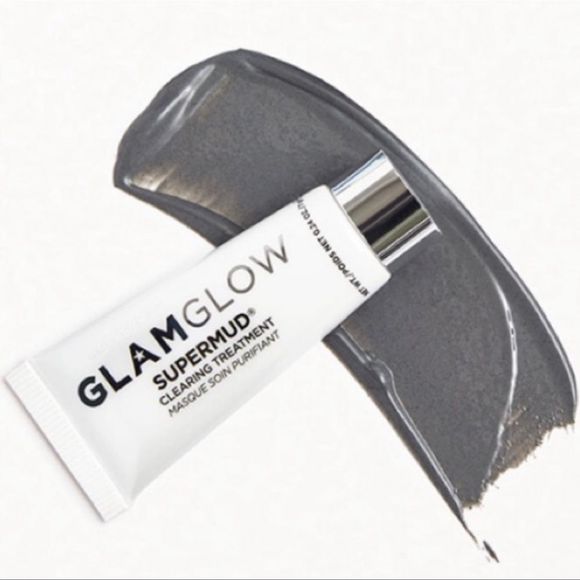 $12❤️🔥 LAST 1! GLAMGLOW SUPERMUD Charcoal Instant Treatment Mask 2PK 🪞 NEW - Picture 2 of 7